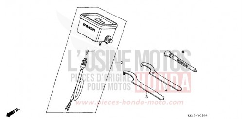 TOTALISATEUR PARTIEL/CLE XR250RF de 1985